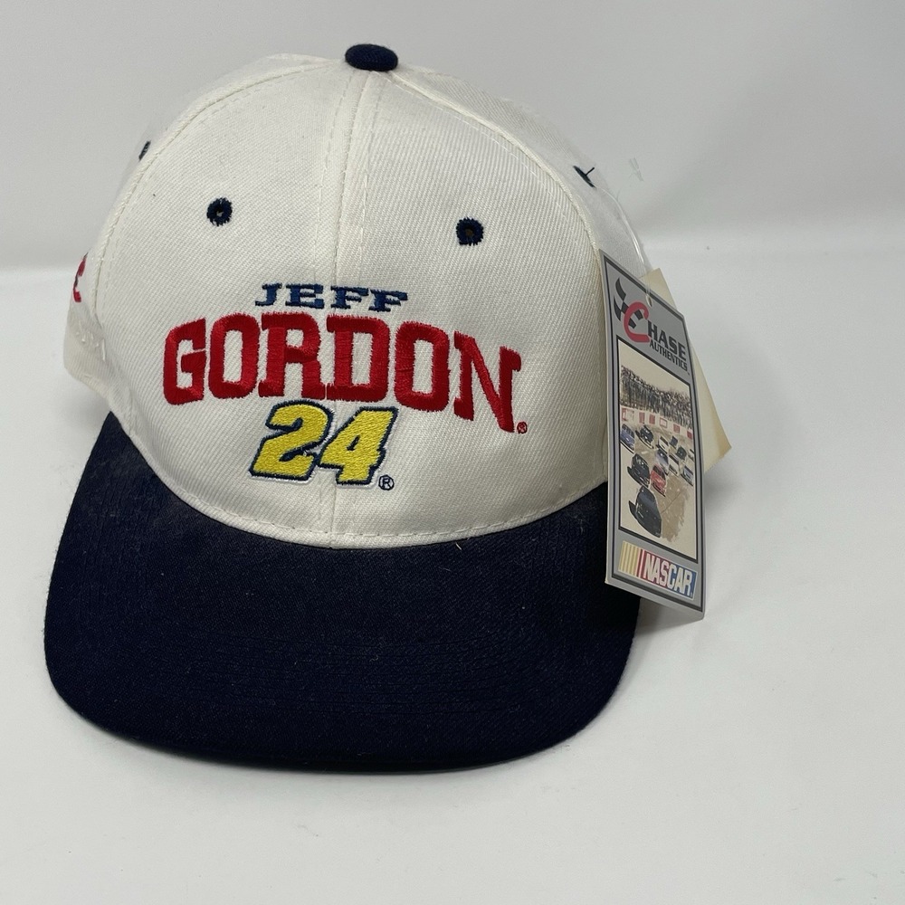 Vintage 1995 Jeff Gordon #24 NASCAR Snapback Hat Cap Headmaster New w/ Tags
